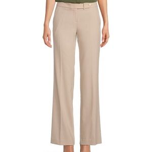 Calvin Klein Women's 
Classic Fit Trouser Leg Stretch Luxe Pants